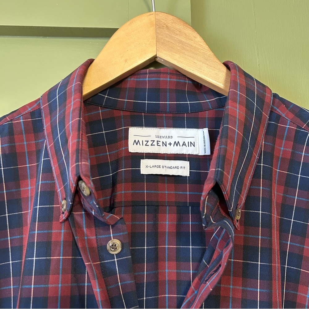Mizzen+Main Leeward No Tuck Dress Shirt XL - Picture 5 of 9